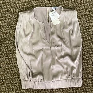 Lilac cut off blouse